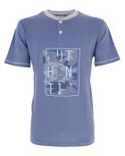 Pyjama à manches courtes & Short bleu/gris