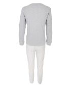 Pigiama a maniche lunghe e pantaloni lunghi in grigio melange