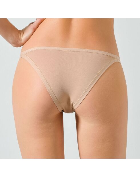 3 Strings en coton biélastique beiges