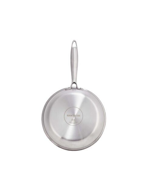 Poêle triplex induction argentée - D.20 cm