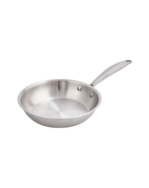 Poêle triplex induction argentée - D.32 cm