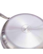 Poêle triplex induction argentée - D.28 cm