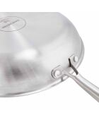 Poêle triplex induction argentée - D.28 cm