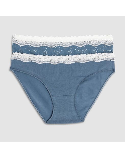 2 Culottes Mini bleues