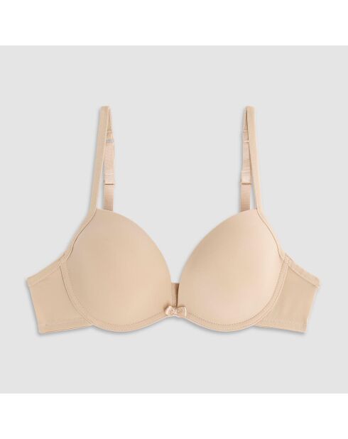 Soutien-gorge Push-Up rembourré à armatures beige
