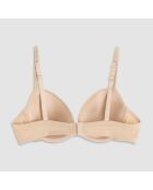 Soutien-gorge Push-Up rembourré à armatures beige