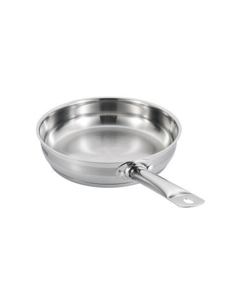 Poêle induction argentée - D.24 cm