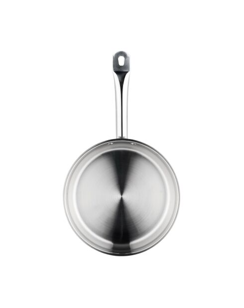 Poêle induction argentée - D.24 cm