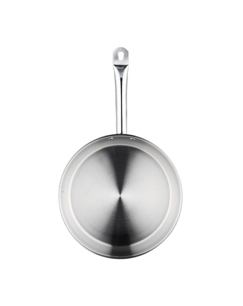 Poêle induction argentée - D.28 cm