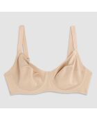 Soutien-gorge à armatures bonnet C beige