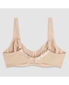 Soutien-gorge à armatures bonnet C beige