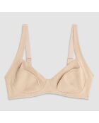 Soutien-gorge sans armatures bonnet C beige