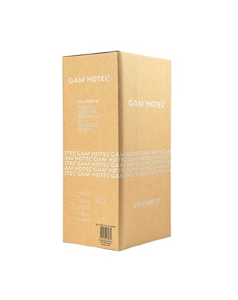 Blocco + 5 coltelli neri Cut