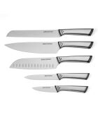 Blocco + 5 coltelli neri Cut