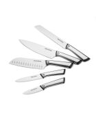 Blocco + 5 coltelli neri Cut