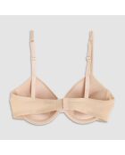Soutien-gorge Push-Up avec coques Gel beige