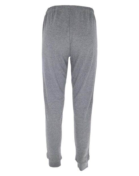 Pyjama col rond à manches longues & pantalon long anthracite