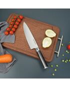 Blocco + 5 coltelli in acciaio nero