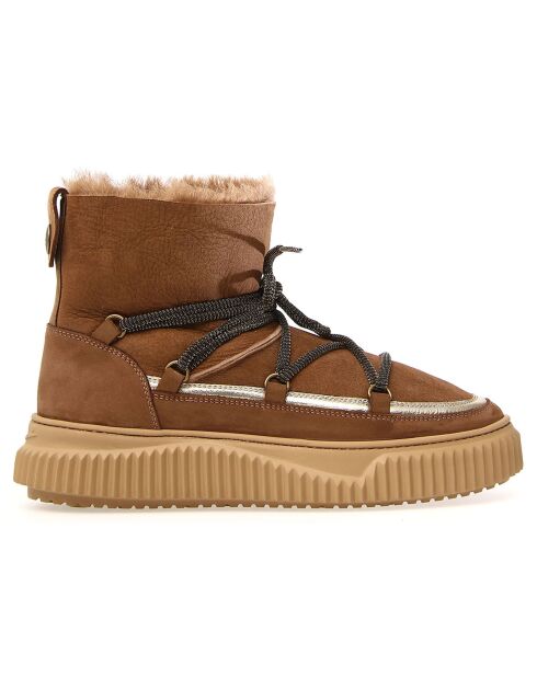 Sneakers en Cuir Cortina marron