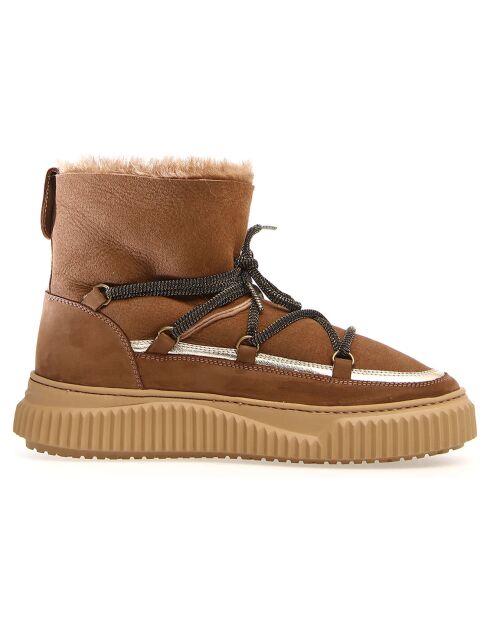 Sneakers en Cuir Cortina marron