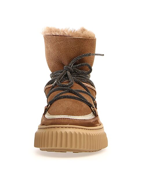 Sneakers en Cuir Cortina marron