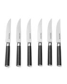 6 Couteaux Steel noirs
