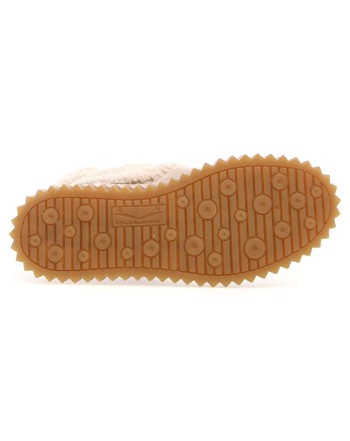 Sneakers en Cuir Eva crème