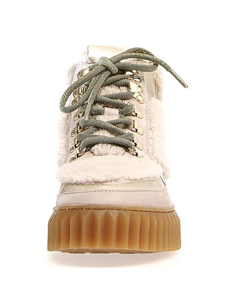 Sneakers en Cuir Eva crème