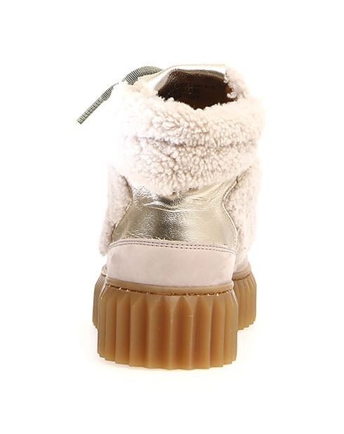 Sneakers en Cuir Eva crème