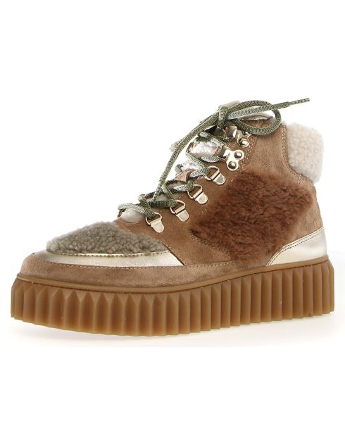 Sneakers en Cuir Eva marron
