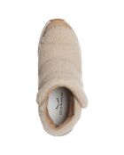 Sneakers en Cuir Fennek biscote