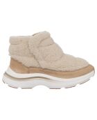 Sneakers en Cuir Fennek biscote