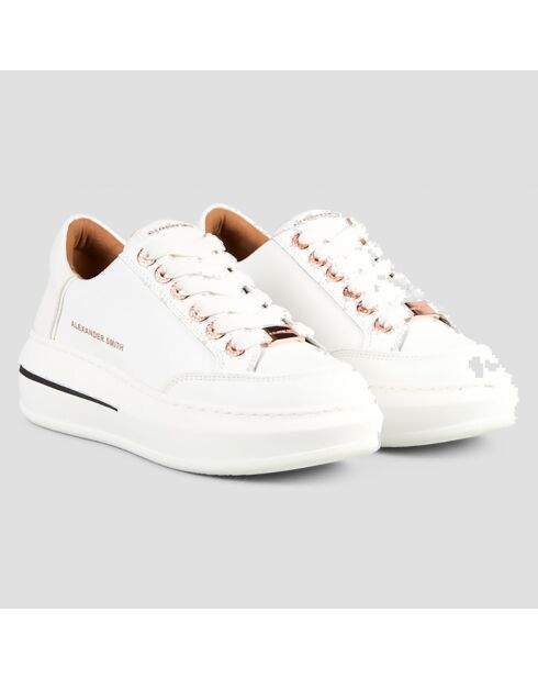 Sneakers en Cuir Lancaster blanches
