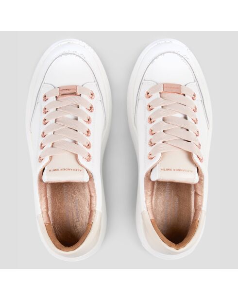 Sneakers en Cuir Lancaster crème