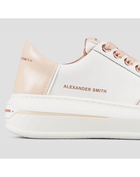 Sneakers en Cuir Lancaster crème