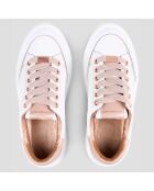Sneakers en Cuir Lancaster crème