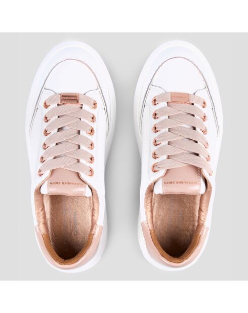 Sneakers en Cuir Lancaster crème