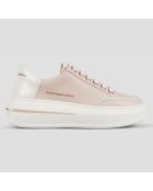 Sneakers en Cuir Lancaster roses
