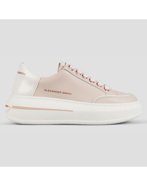 Sneakers en Cuir Lancaster roses