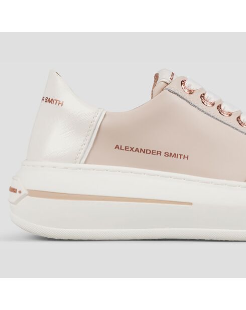 Sneakers en Cuir Lancaster roses