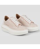 Sneakers en Cuir Lancaster roses