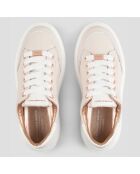 Sneakers en Cuir Lancaster roses