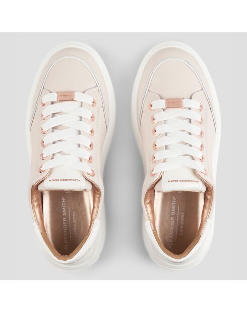 Sneakers en Cuir Lancaster roses
