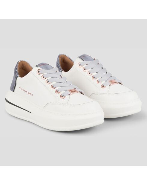 Sneakers en Cuir Lancaster blanches