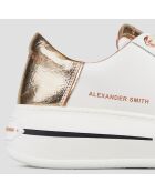 Weiße Lancaster Ledersneaker