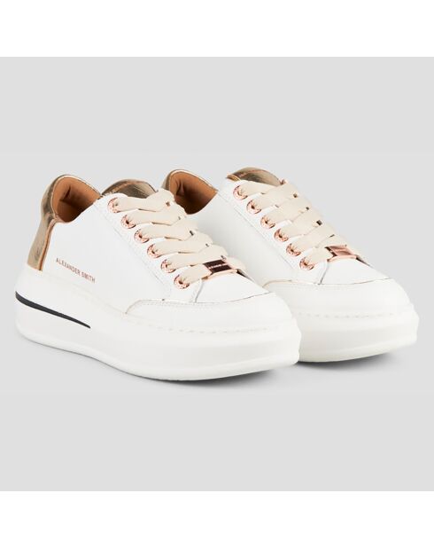 Sneakers en Cuir Lancaster blanches