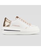 Weiße Lancaster Ledersneaker