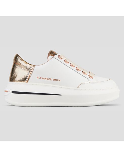 Sneakers en Cuir Lancaster blanches