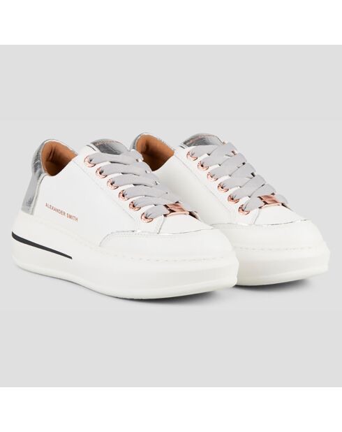 Sneakers en Cuir Lancaster blanches