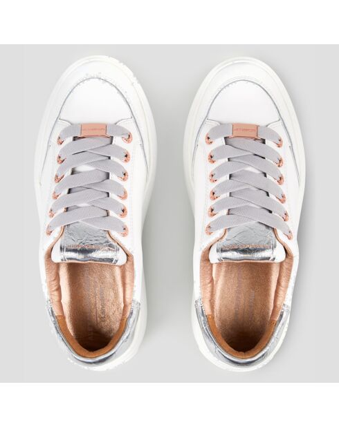 Sneakers en Cuir Lancaster blanches